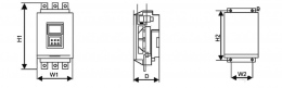 Габаритные и установочные размеры 5.5кВт- 55кВт